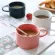 Matte Ceramic Mug Creative Makaron Pure Color Coffee Milk Water Cups Nordic Home Desk Desk Desk Decoration Coffee Cups