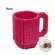 DIY Creative Mug Travel Cup Lego Mixing Cup Dinnerware Set for Child Kids Adult Cutlery Coffee Cup Mug Lego Cup