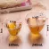 New 180ml/240ml Love Shaped Double Wall Glass Mug Resistant Kungfu Tea Milk Lemon Juice Cup Drinkware Lover Coffee Cup