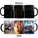 Dropshipping 1pcs New 350ml One Piece Coffee Mugs Creative Color Changing Luffy Zoro Anime Ceramic Milk Tea Cups Novelty