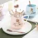 300ml Cute Cute Crown Mug Ceramic Coffee Girly Pink Coffee Milk Water Cup Best Xmas Milk Mugs Lady Cute