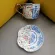 Combination Of Chinese And Western And White Ceramic Cup Exquisite Retro Light Luxury Gold Painted Coffee Cup And Saucer
