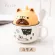 Ceramic Cup With Lid Spoon Cute Large Capacity Coffee Mug Personality Creative Trend Couple Cup Male And Female Cup