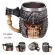 Retro Dragon Resin Stainless Steel Beer Mug Skull Knight Tankard Halloween Cup Creative Viking Tea Mug Pub Bar Decoration
