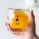 Homies Mug 3D 2-Tier Lovely Bear Innovative Beer Glasses Heat-Resistant Double Wall Coffee Cup Milk Juice Mug