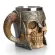 450ml Skull Coffee Mug Horn Skull Resin Beer Mug Stainless Steel Cups And Mugs Halloween S Bar Cup Drinking Tumbler