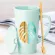 Ceramic 500ml Coffee Mug Creative Forest Pattern Cup Milk Milk Milk Mugs with Lid Spoon Home Drinkware Lovers Wedding
