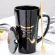 Ceramic 500ml Coffee Mug Creative Forest Pattern Cup Milk Milk Milk Mugs with Lid Spoon Home Drinkware Lovers Wedding