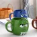 600ml Bean Large Capacity Coffee Mug Breakfast Tea Milk Cups And Mugs With Spoon Ceramic Expression Creative Drinkware