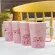 Ceramic Pink Naughty Panther Cup Cartoon Ceramics Latte Milk Tea Cups with Cover Spoon Birthday Anniversary S