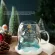 300ml Creative Tree Glass Heat-Resistant Double Wall Glass Cup Coffee Mug with Lid Cute S For Girls