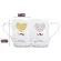 Two Creative Coffee Cups Double Bowl Ceramic Kiss Valentine's Day Birthday Wedding Trent Couple Ceramic Cups