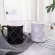 Nordic Golden Black and White Grid Geometry Ceramic Coffee Porcelain Juice Drinking Cup Cup Cup Cup Cup Cup Cup