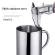 Stainless Steel Mug For Milk Cola Beer Tea Anti-Scalding Cup With Handle Golden Silver Water Cups 210ml 260ml 400ml