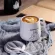 Coffee Mug Cartoon Theme Pure Color Feel Ceramic Cup with Cover and Spoon 350ml Milk Mugs Cup for Children Breakfast