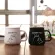 Coffee Mug Cartoon Theme Pure Color Feel Ceramic Cup With Cover And Spoon 350ml Milk Mugs Cup For Children Breakfast