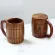 Handmade Solid Coffee Mug Beer Mug Handle Pure Copper Mosecow MULE MUGS with Large Capacity Wooden Cup Drinkwares