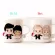 Drop Shipping 1pcs New Cute Couples Color Changing Mugs Ceramic Cups Coffee Mugs Milk Mugs Best For Lovers Friends