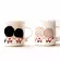 Drop Shipping 1pcs New Cute Couples Color Changing Mugs Ceramic Cups Coffee Mugs Milk Mugs Best For Lovers Friends