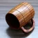 Handmade Solid Coffee Mug Beer Mug Handle Pure Copper Mosecow MULE MUGS with Large Capacity Wooden Cup Drinkwares