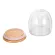 250ml/350ml/450ml Double Wall Clear Glass Tea Cups Bamboo Lid Set Anti-Scalding Glass Coffee Tea Milk Insulation Mugs