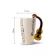 Geekhom Creative Music Violin Style Guitar Ceramic Mug Coffee Milk Stave Cups With Handle Coffee Mug Novelty S