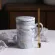 Eways Natural Marble 12 Constellation Ceramic Pink Zodiac Mug Lid Coffee Mugs Creative Personality Cup 400ml Lead-Free