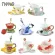 Enamel Coffee Mugs Tea Cups With Saucer Spoon Sets Procelain Drinkware Lover