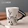 Geekhom Creative Music Violin Style Guitar Ceramic Mug Coffee Milk Stave Cups With Handle Coffee Mug Novelty S