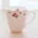 Europe Bone China Mugs Large Capacity 420ml Creative Pastoral Flower Tea Cup Office Coffee Mug Ceramic Home Drinkware