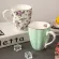 Europe Bone China Mugs Large Capacity 420ml Creative Pastoral Flower Tea Cup Office Milk Coffee Mug Ceramic Home