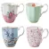 Europe Bone China Mugs Large Capacity 420ml Creative Pastoral Flower Tea Cup Office Milk Coffee Mug Home Drinkware