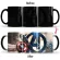 1pcs New 350ml Magic Color Changing Mugs Ceramic Coffee Milk Cups For Family Children Friends
