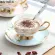 High Quality Bone Coffee Cups Luxurious Ceramic Cups on-Glazed Advanced Tea Cups and Saucers Sets S