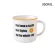 Funbaky 360ml Creative Retro Smiley Mug BRIEF Letter Ceramic Milk Coffee Cup Drinking Cups Canecas