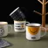 Funbaky 360ml Creative Retro Smiley Mug BRIEF Letter Ceramic Milk Coffee Cup Drinking Cups Canecas