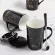 New Bone China Twelve Constemic Mug Real Gold Water Cup with Spoon Business Coffee Cup