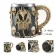 Retro Dragon Resin Stainless Beer Mug Skull Knight Tankard Halloween Coffee Cup Creative Viking Tea Mug Pub Bar Decoration