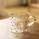 Mdzf Sweethome 500ml Creative Glass Mug Breakfast Mlik Coffe Cup Household Couple Water Cup Sun Eye Pattern Drinkware