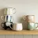 MDZFETHOME 370ml Nordic Creative Ce rate Coffee Cup Home Water Milk Milk Mug Gold Inlaid Couple Holiday Birthday