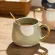MDZFETHOME 370ml Nordic Creative Ce rate Coffee Cup Home Water Milk Milk Mug Gold Inlaid Couple Holiday Birthday