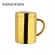 Stainless Steel Mug For Coffee Milk Cola Beer Tea Anti-Scalding Cup With Handle Golden Water Cups 210ml 260ml 400ml