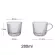 1PCS Transparent Stripe Glass Cup Ice Latte Coffee Milkfast Milk Juice Cup Home Cup Home Cup Home Drinkware Travel Cup 280ml