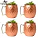4 550ml MOSCOW MULE COPPER MEGS METAL MUG CUP Stainless Steel Beer Wine Coffee Cup
