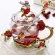 Red Rose Enamel Glass Tea Cups and Mugs Handmade Heat Resistant Glasses Water Cup Drinkware Lover Wedding Cup
