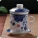 China Jingdezhen Ceramic Teacup Blue And White Porcelain Personal With Lid Filter Meeting Bubble Cup Office
