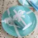 Bone China Bowknot Mug Blue Wedding Tableware Serving Cup Plate Ceramic Star Restaurant Plate Coffee Tumblerful