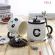 Panda Mug Coffee Breakfast Cup Large Capacity Water Glass Milk Cup Creative Cartoon Ceramic Cup with Lid Spoon Coffee Cup