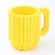 360ml Lego Compatible Cute Plastic White Coffee Mugs Cup Kids Outdoor Personalized Children Eco Friendly Creative