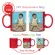 Heat Sensitive Magic Red Custom Photo Ceramic Mugs Personalized Color Changing Coffee Milk Cup Print Pictures